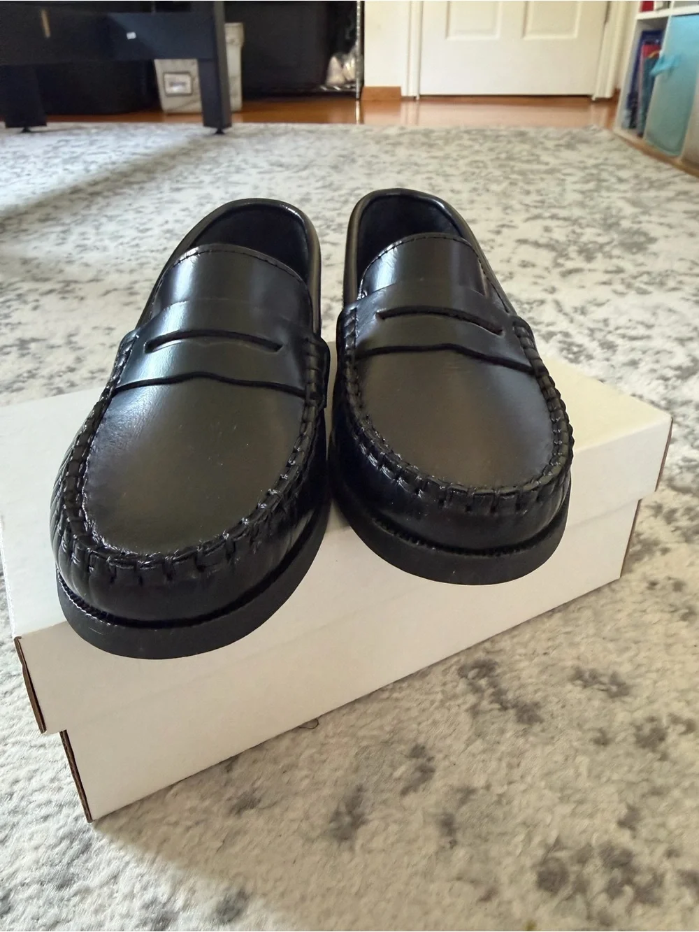 Classic Kids Black Penny Loafers - Dress Slip-On